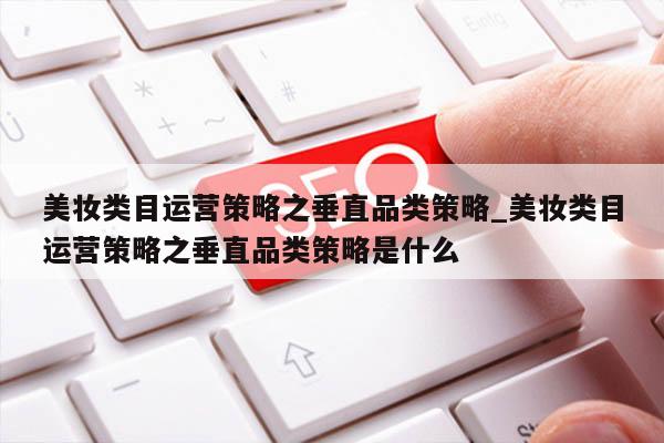 美妆类目运营策略之垂直品类策略_美妆类目运营策略之垂直品类策略是什么