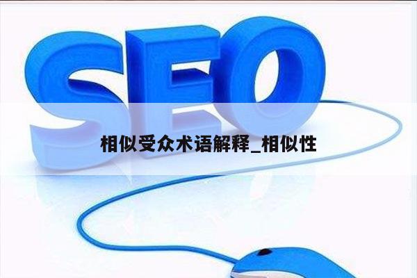 相似受众术语解释_相似性