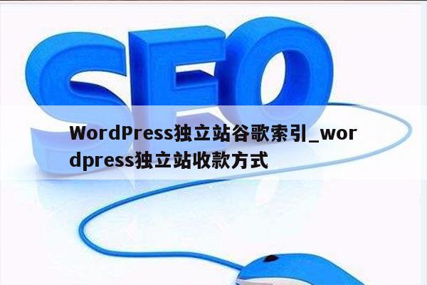 WordPress独立站谷歌索引_wordpress独立站收款方式