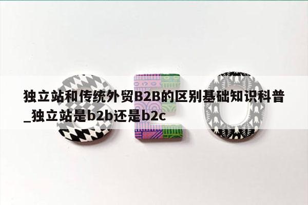 独立站和传统外贸B2B的区别基础知识科普_独立站是b2b还是b2c