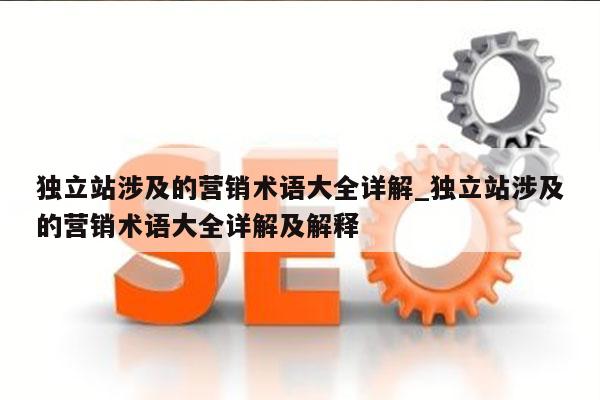 独立站涉及的营销术语大全详解_独立站涉及的营销术语大全详解及解释