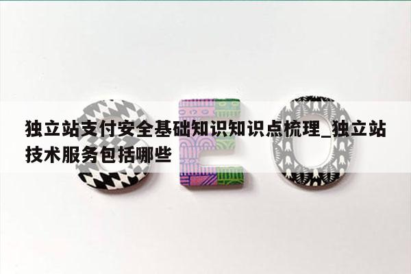 独立站支付安全基础知识知识点梳理_独立站技术服务包括哪些