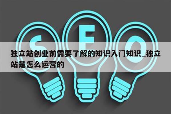 独立站创业前需要了解的知识入门知识_独立站是怎么运营的