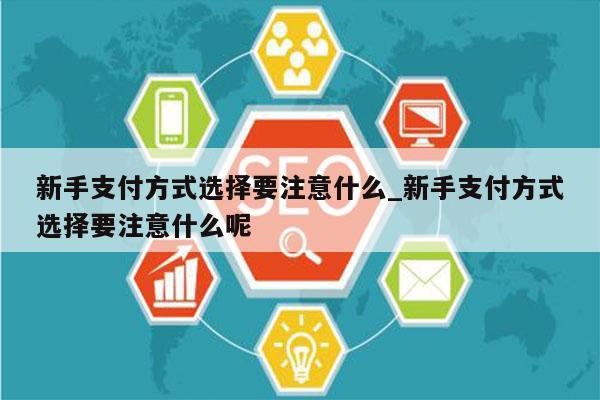 新手支付方式选择要注意什么_新手支付方式选择要注意什么呢