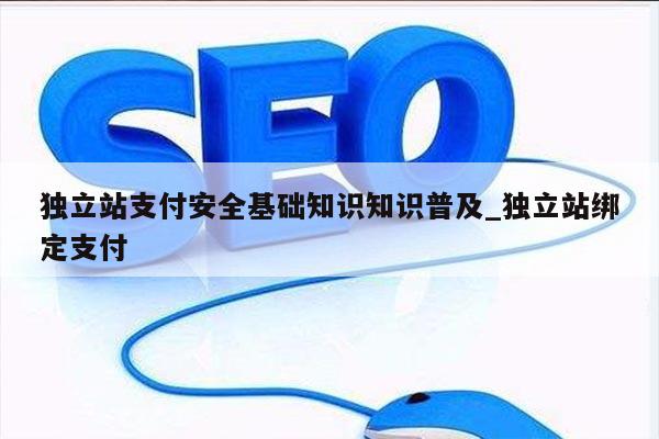 独立站支付安全基础知识知识普及_独立站绑定支付
