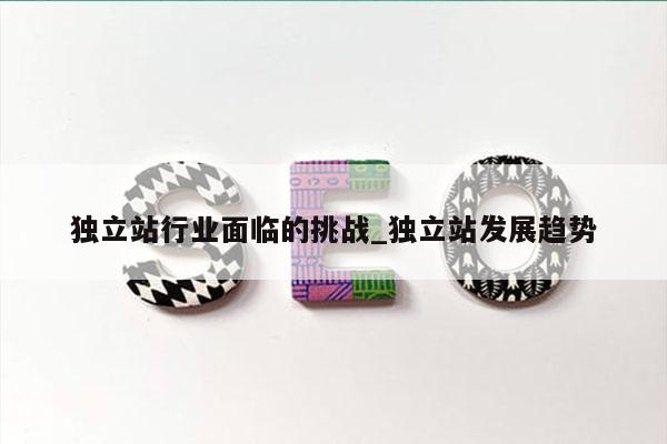 独立站行业面临的挑战_独立站发展趋势