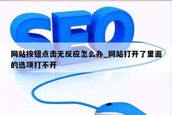 网站按钮点击无反应怎么办_网站打开了里面的选项打不开