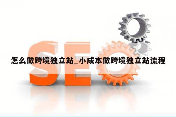 怎么做跨境独立站_小成本做跨境独立站流程