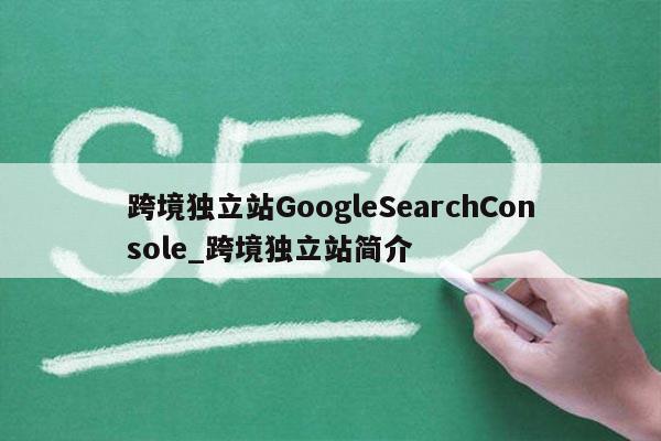 跨境独立站GoogleSearchConsole_跨境独立站简介