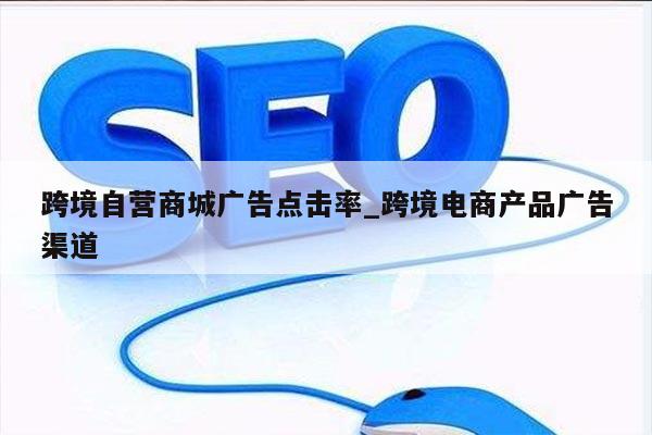 跨境自营商城广告点击率_跨境电商产品广告渠道
