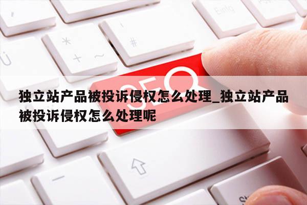 独立站产品被投诉侵权怎么处理_独立站产品被投诉侵权怎么处理呢